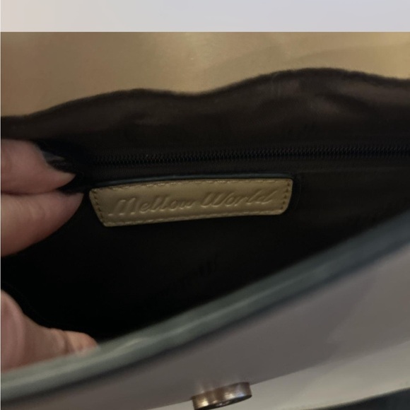 Mellow World cream and multi-coloured fringe tassel bag - Picture 3 of 4